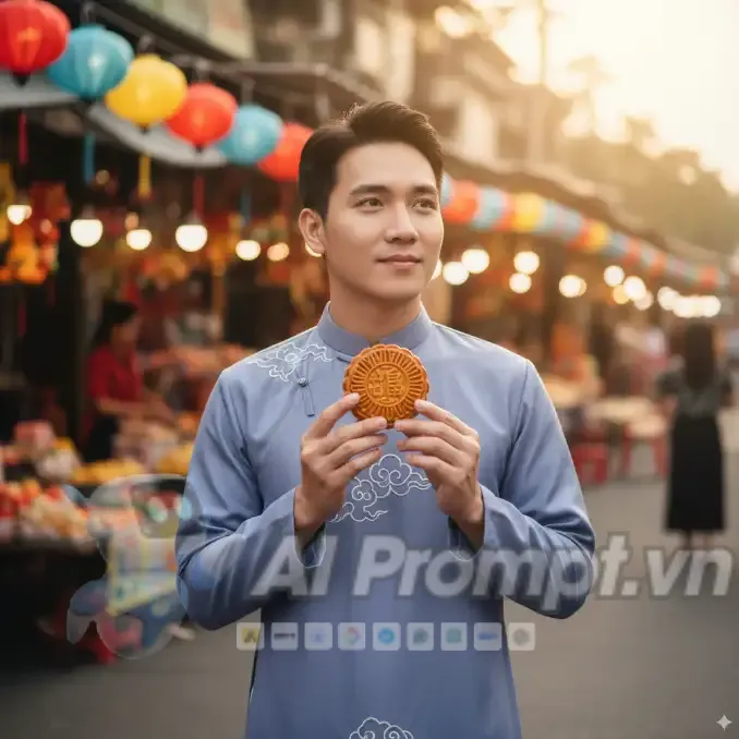Phân tích Prompt Ảnh: Người mẫu Châu Á trong Lễ Trung Thu