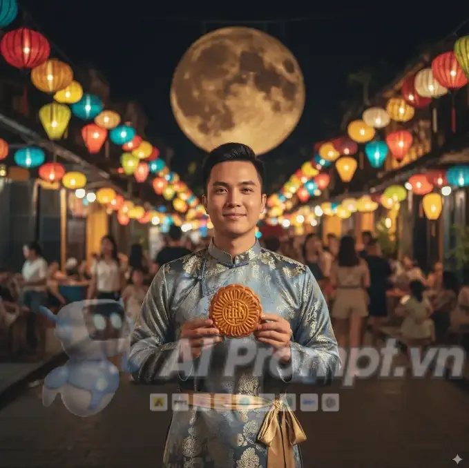 Phân tích Prompt Ảnh: Người mẫu Châu Á trong Lễ Trung Thu