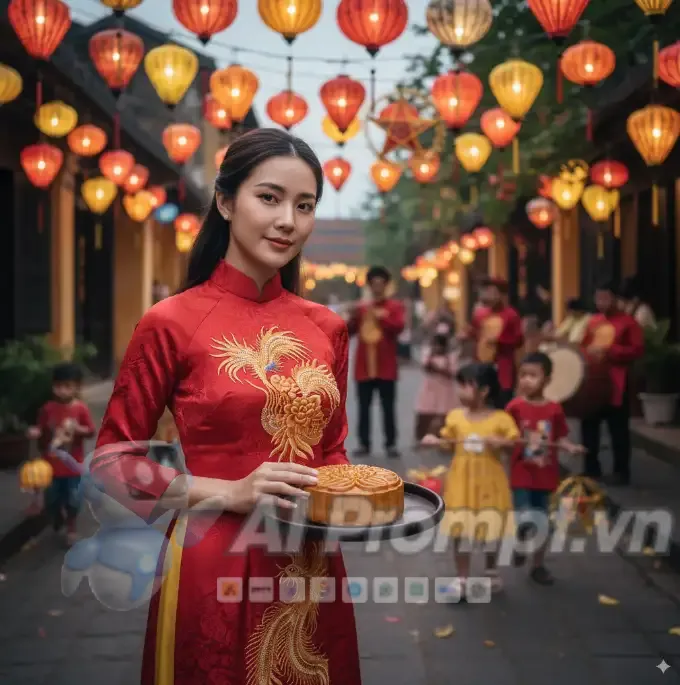 Phân tích Prompt Ảnh: Cô gái Việt Nam trong Lễ Trung Thu