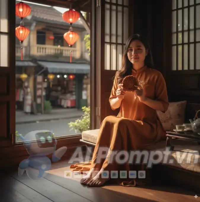 Phân tích Prompt Ảnh: Thiếu nữ Việt Nam trong lễ Trung Thu