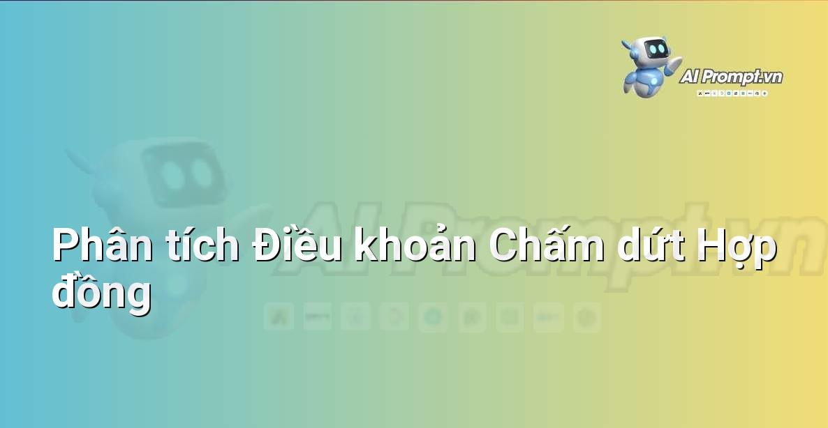 Prompt: Phân tích Điều khoản Chấm dứt Hợp đồng – Phân tích Hợp đồng Thông minh – AI Pháp lý & Hành chính
