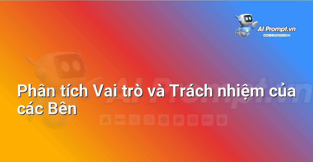 Prompt: Phân tích Vai trò và Trách nhiệm của các Bên – Hỗ trợ Tư pháp & Pháp lý – AI Pháp lý & Hành chính