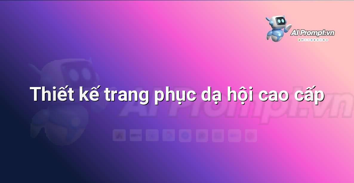 Prompt: Thiết kế trang phục dạ hội cao cấp – Ứng dụng AI tạo ảnh – AI Tạo Hình Ảnh