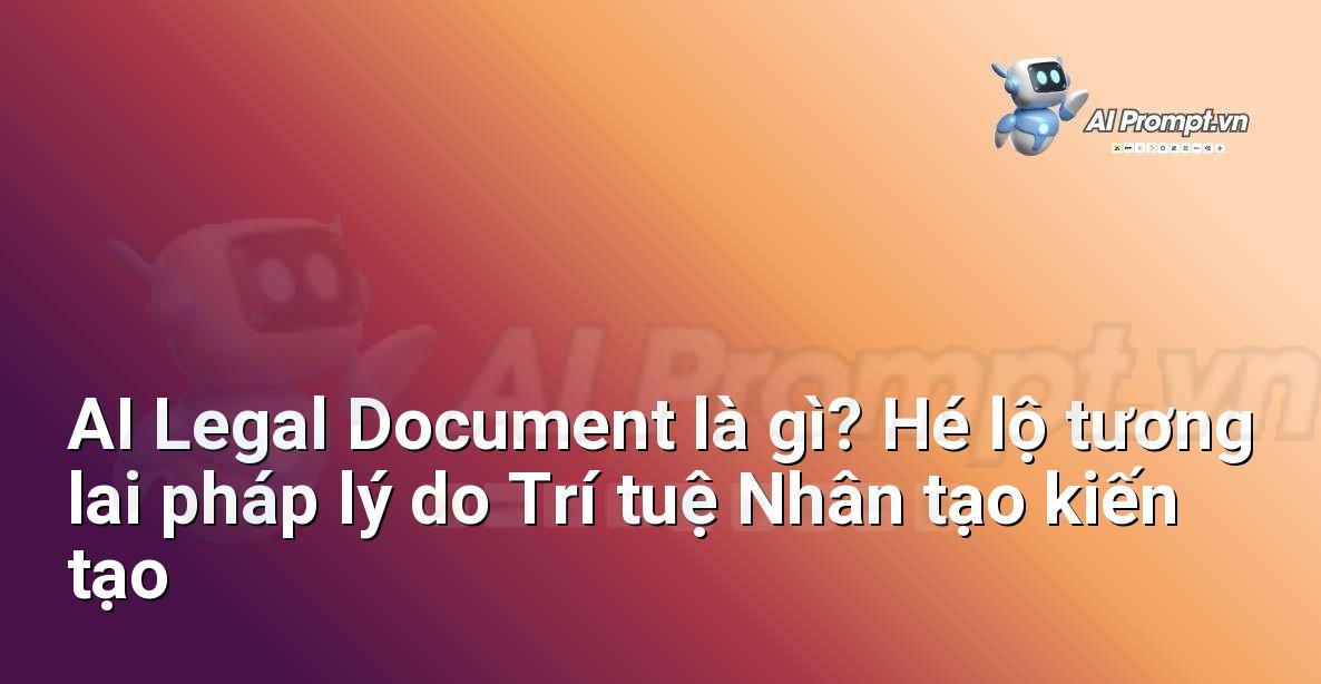 AI Legal Document là gì? Hé lộ tương lai pháp lý do Trí tuệ Nhân tạo kiến tạo