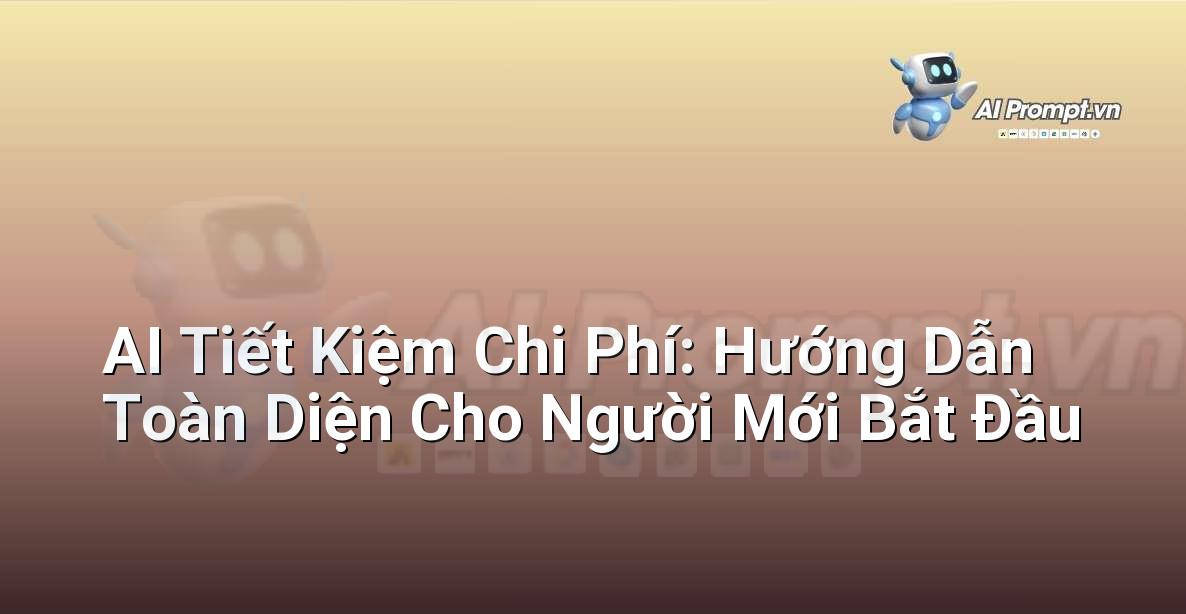 AI Tiết Kiệm Chi Phí: Hướng Dẫn Toàn Diện Cho Người Mới Bắt Đầu