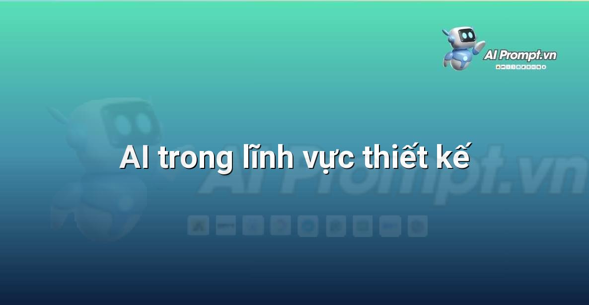 Minh họa kỹ thuật số về sự giao thoa giữa trí tuệ nhân tạo và các nguyên tắc thiết kế