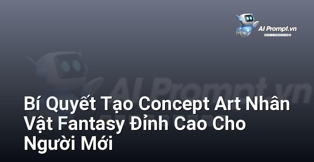 Bí Quyết Tạo Concept Art Nhân Vật Fantasy Đỉnh Cao Cho Người Mới
