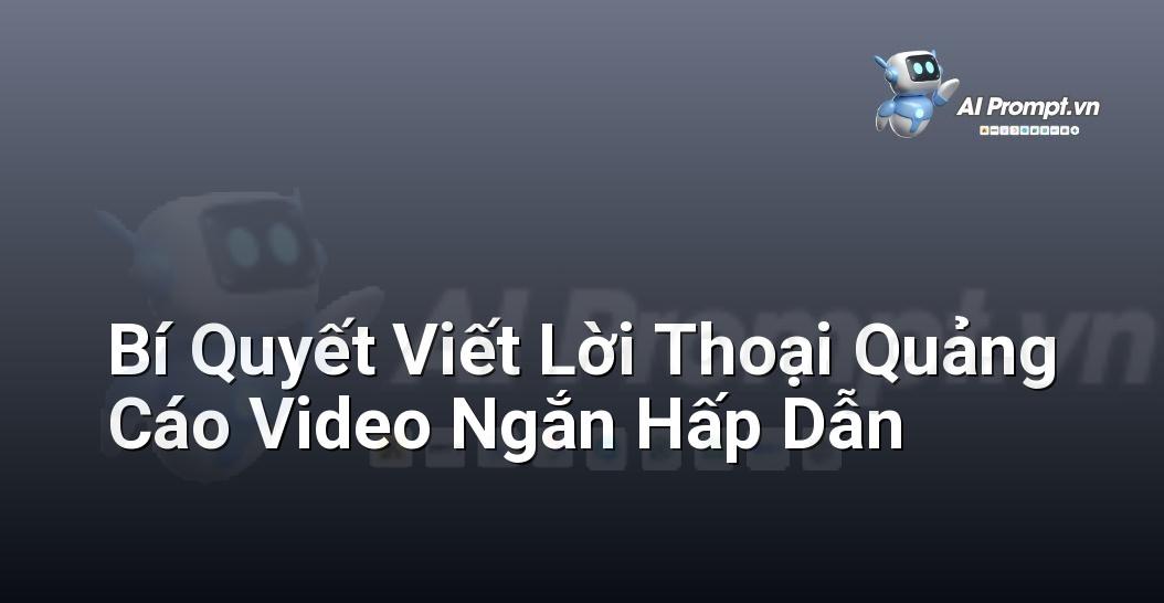 Bí Quyết Viết Lời Thoại Quảng Cáo Video Ngắn Hấp Dẫn