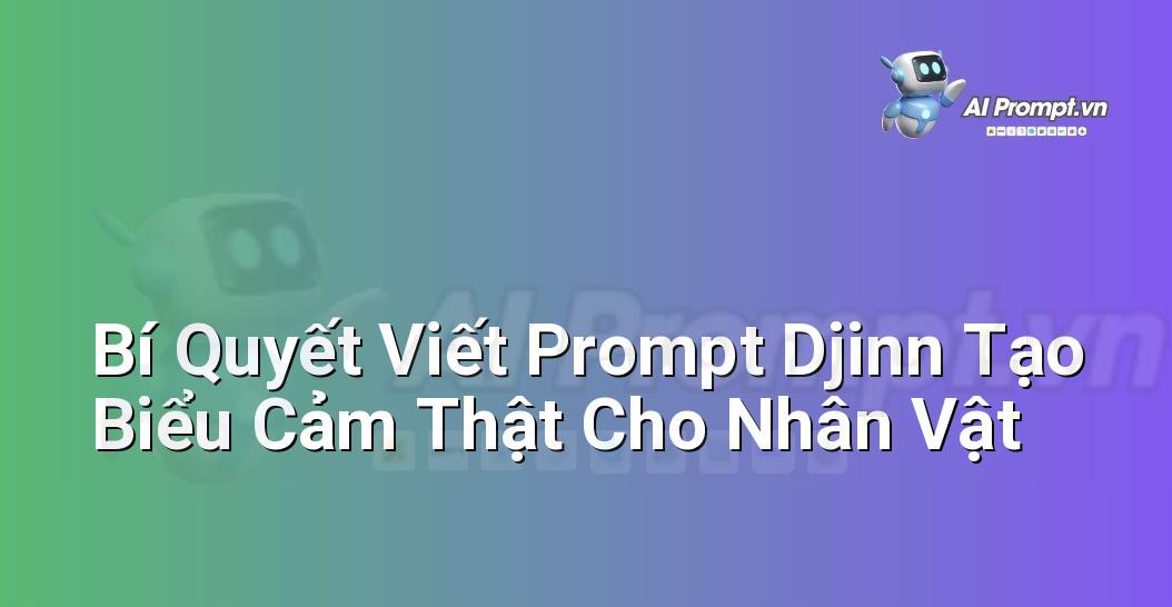 Bí Quyết Viết Prompt Djinn Tạo Biểu Cảm Thật Cho Nhân Vật