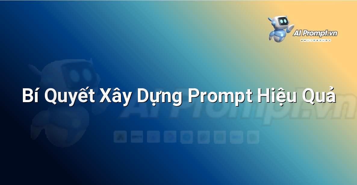 Minh họa các khối xây dựng (icon) tượng trưng cho các yếu tố quan trọng trong prompt video