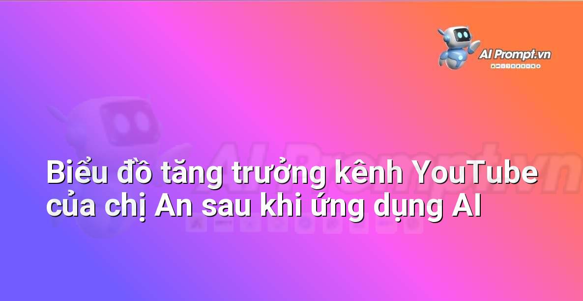 Biểu đồ cho thấy sự tăng trưởng rõ rệt về lượt xem và người đăng ký kênh YouTube