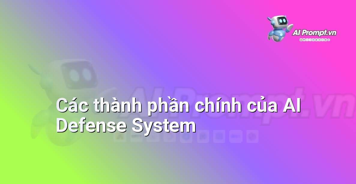 Biểu đồ luồng dữ liệu minh họa cách AI Defense System thu thập, phân tích và phản ứng với các mối đe dọa an ninh mạng