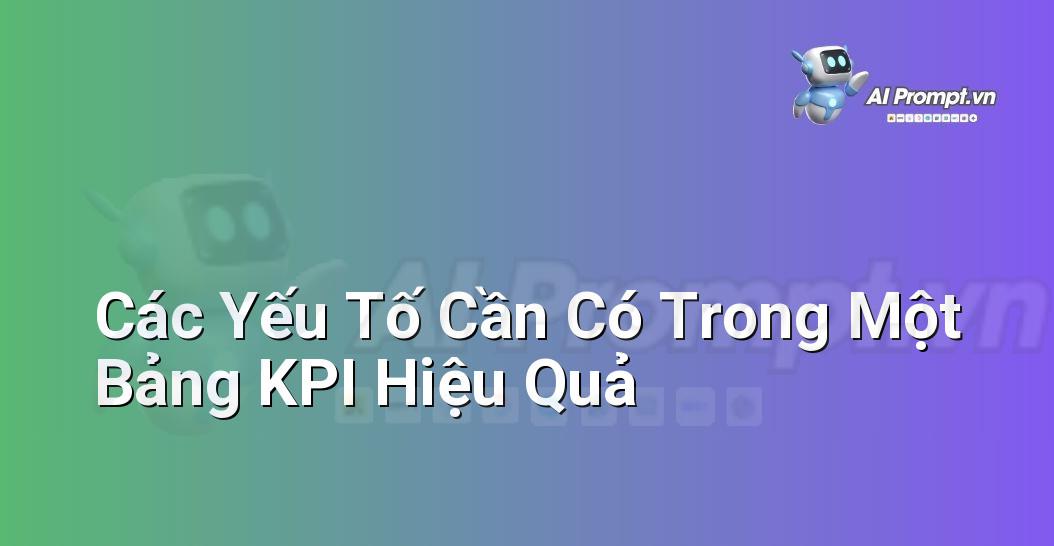 Biểu đồ hình tròn với các phần khác nhau đại diện cho các yếu tố của KPI: Đo lường được, Khả thi, Phù hợp, Thời gian, Cụ thể