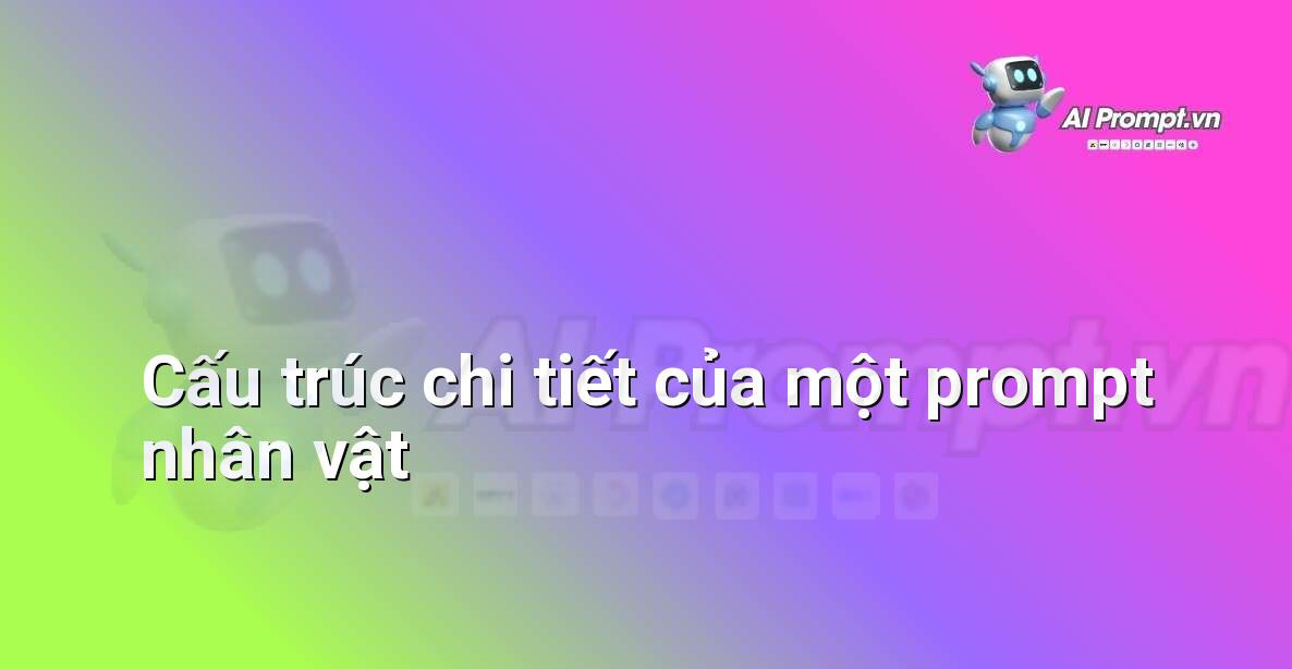 Biểu đồ minh họa các yếu tố chính của prompt nhân vật doanh nhân