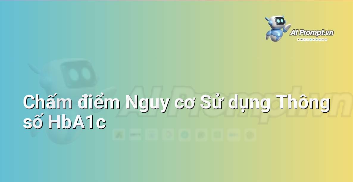 Prompt: Chấm điểm Nguy cơ Sử dụng Thông số HbA1c – Chẩn đoán Y khoa – AI Y tế