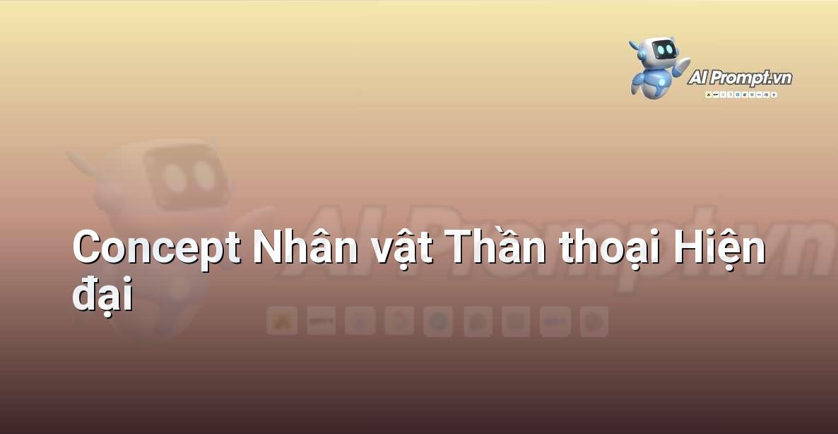 Prompt: Concept Nhân vật Thần thoại Hiện đại – Phát triển nhân vật ảo – AI Nhân vật ảo & 3D