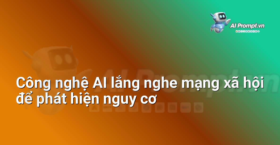 Hình ảnh minh họa các biểu đồ và phân tích dữ liệu từ mạng xã hội, với các cảnh báo được làm nổi bật