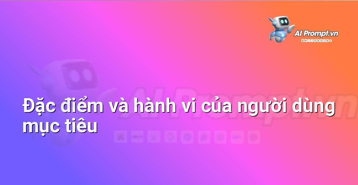 Biểu đồ hoặc infographic thể hiện các đặc điểm nhân khẩu học và tâm lý học của đối tượng mục tiêu cho bài quảng cáo sản phẩm.