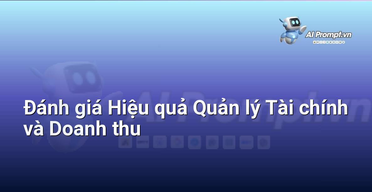 Prompt: Đánh giá Hiệu quả Quản lý Tài chính và Doanh thu – Quản lý Bệnh viện và Hệ thống Y tế – AI Y tế