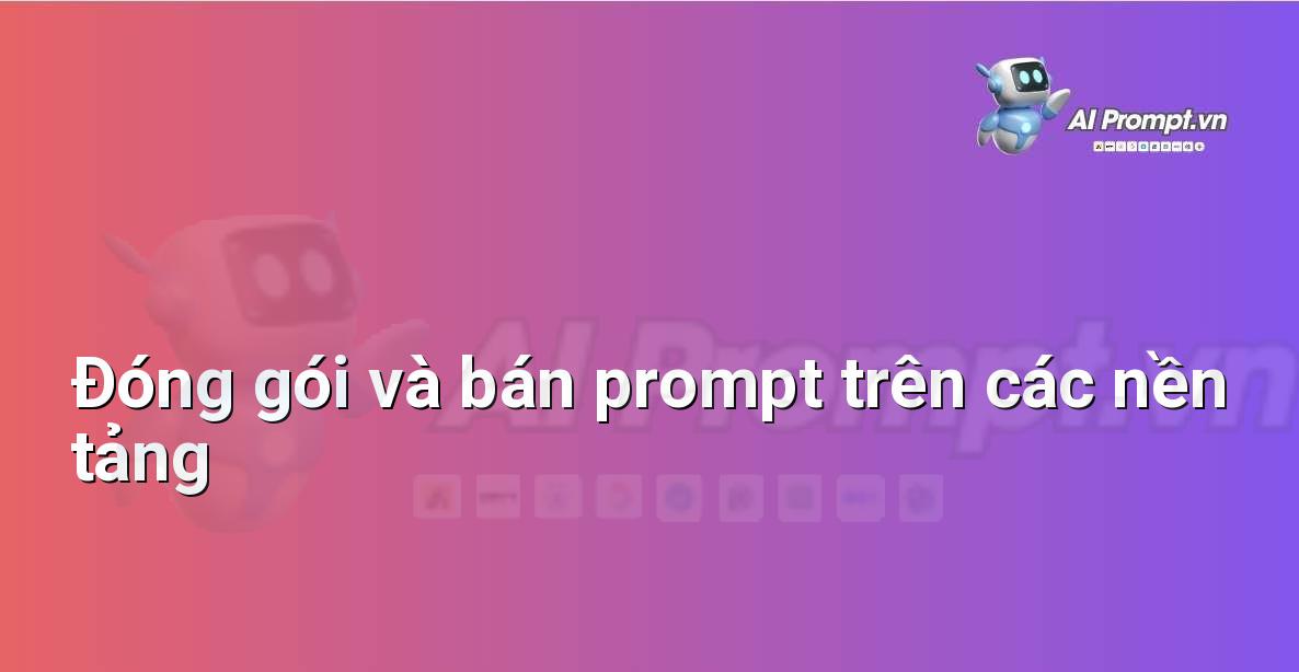 Minh họa các biểu trưng của các nền tảng bán hàng trực tuyến như Etsy, Gumroad, cùng với hình ảnh các tệp tin kỹ thuật số được đóng gói gọn gàng.