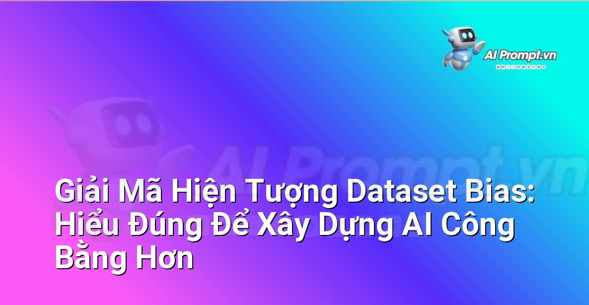 Giải Mã Hiện Tượng Dataset Bias: Hiểu Đúng Để Xây Dựng AI Công Bằng Hơn
