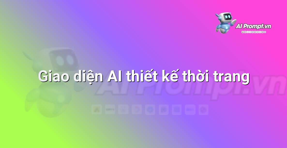 Giao diện phần mềm AI hiển thị các tùy chọn thiết kế trang phục