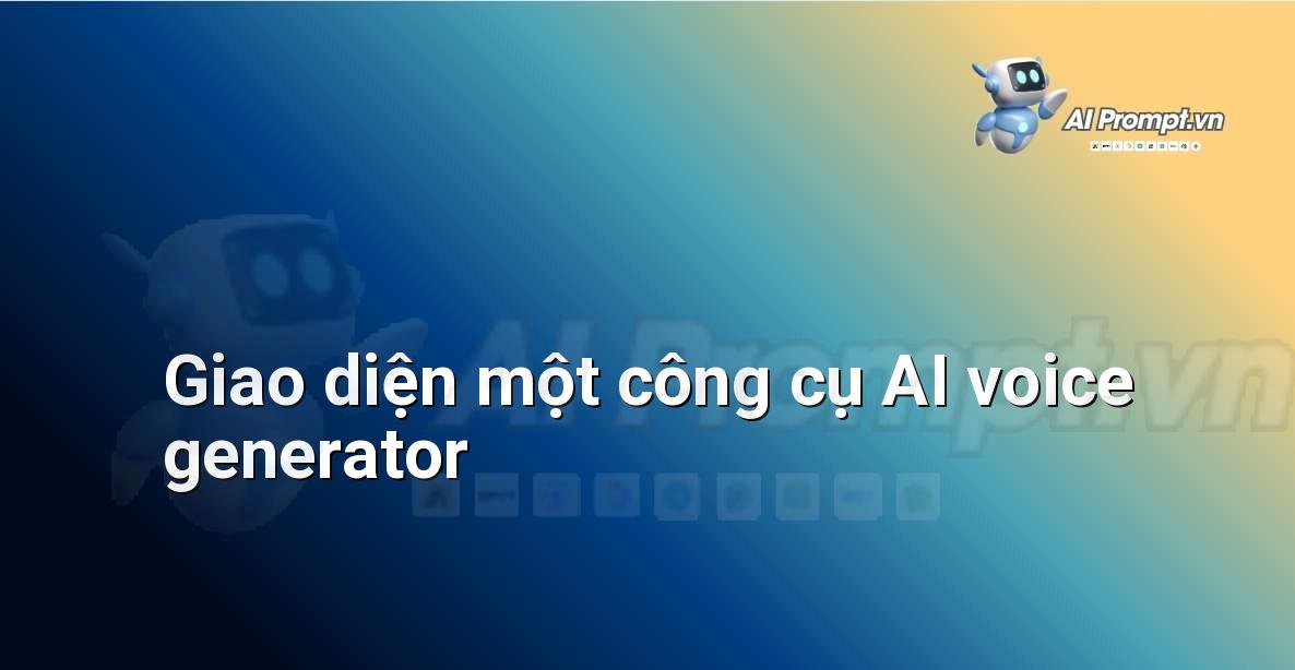 Ảnh chụp màn hình một giao diện phần mềm AI voice generator với các tùy chọn cho giọng nói, ngôn ngữ và tốc độ