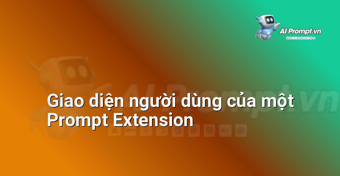 Ảnh chụp màn hình giao diện của một tiện ích mở rộng prompt extension cho Chrome, hiển thị danh sách các prompt đã lưu, chức năng tìm kiếm và nút chèn prompt.