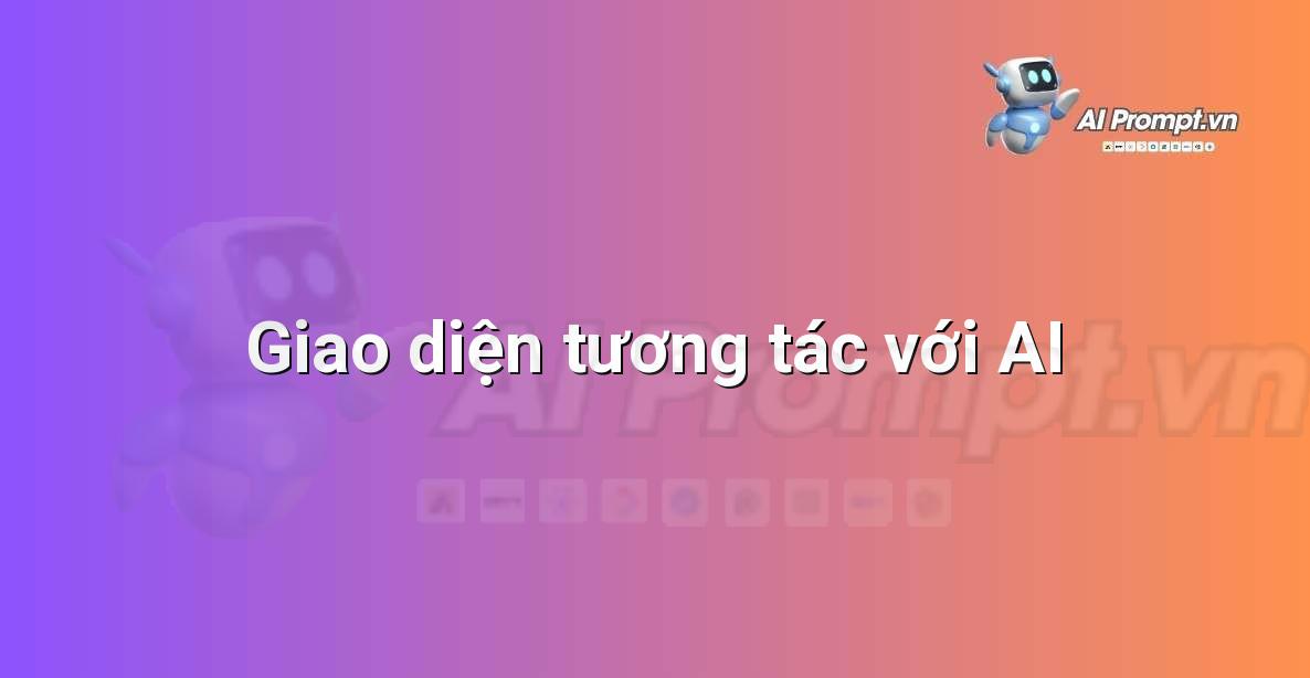 Minh họa giao diện người dùng khi nhập prompt vào một công cụ AI
