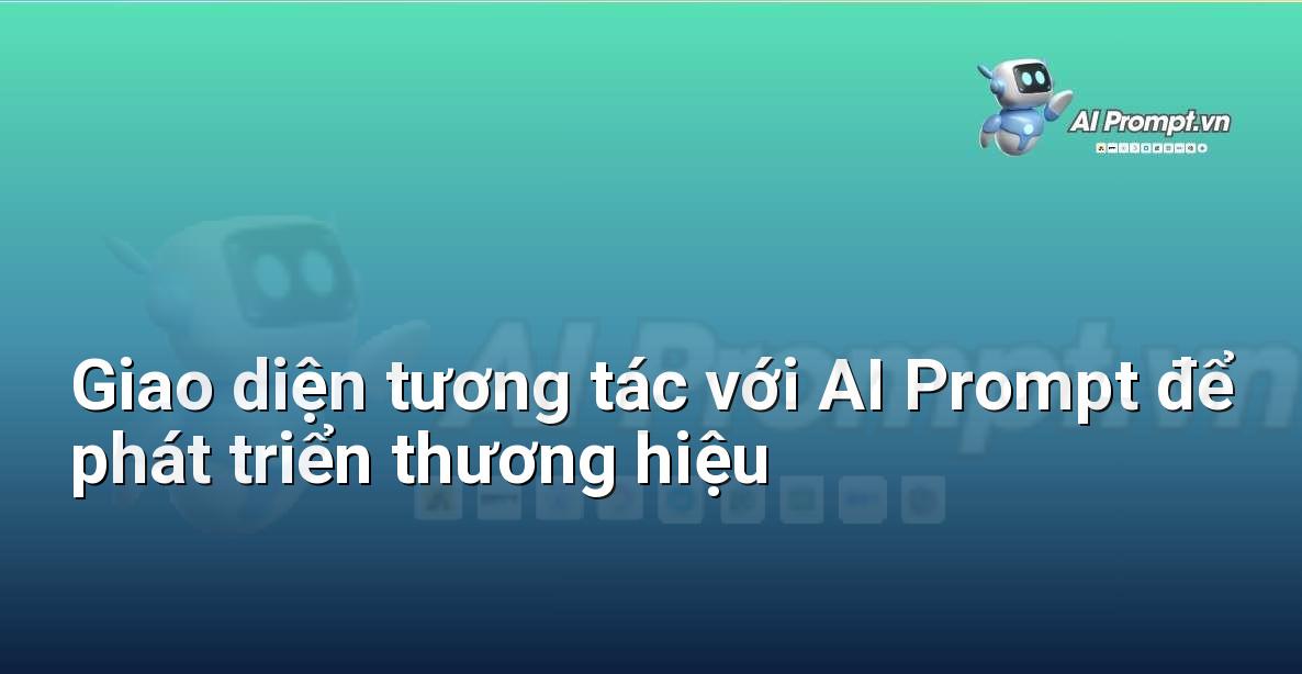 Giao diện một ứng dụng AI cho phép người dùng nhập câu lệnh để tạo nội dung thương hiệu