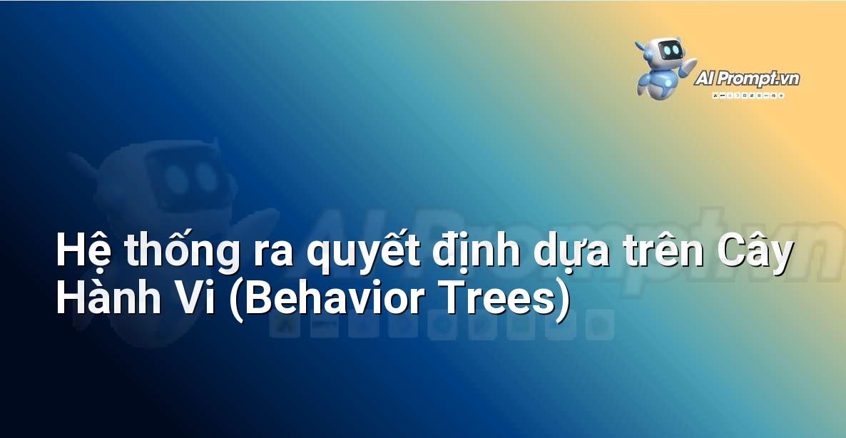 Prompt: Hệ thống ra quyết định dựa trên Cây Hành Vi (Behavior Trees) – Trí tuệ nhân tạo trong Game – AI Game Development