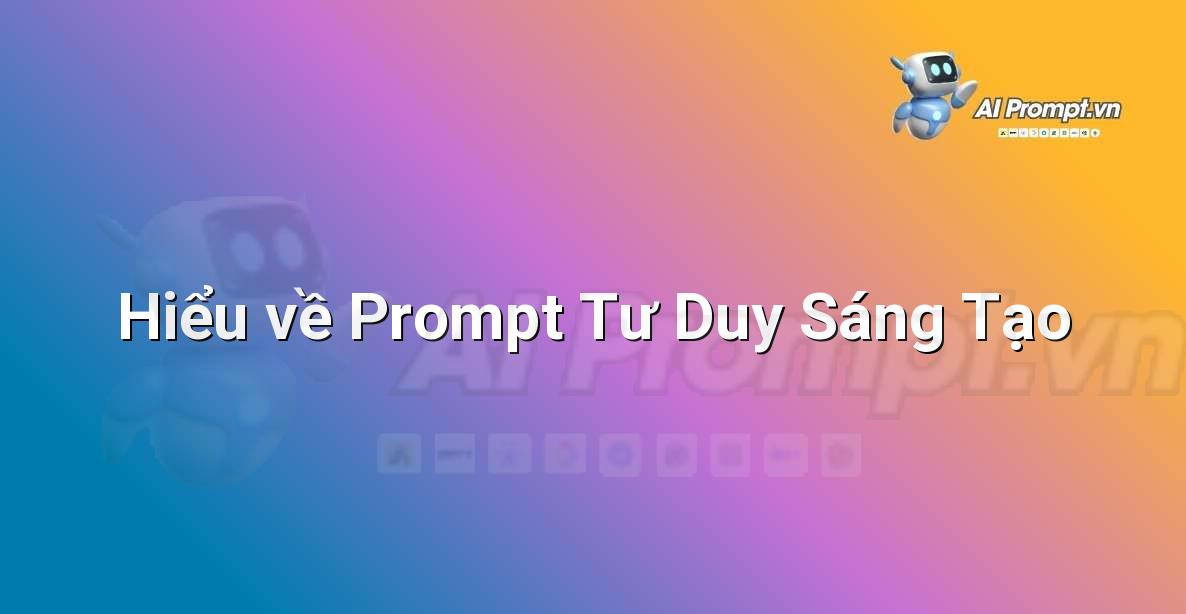 Hình ảnh minh họa một người đang suy nghĩ với nhiều ý tưởng bay xung quanh đầu, sử dụng các biểu tượng sáng tạo