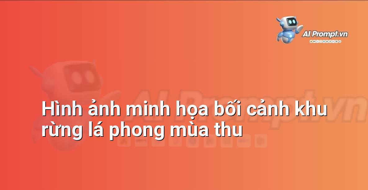 Cảnh một khu rừng lá phong vào mùa thu với ánh nắng chiếu qua kẽ lá và lá đỏ phủ đầy mặt đất