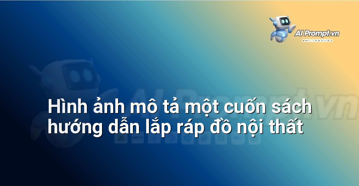 Người dùng đang xem cuốn sách hướng dẫn lắp ráp đồ nội thất