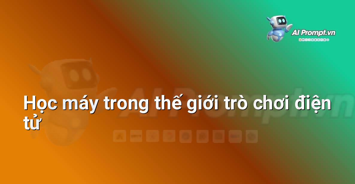 Prompt: Học máy trong thế giới trò chơi điện tử – Giáo dục Trí tuệ Nhân tạo cho Trẻ em – AI Kids
