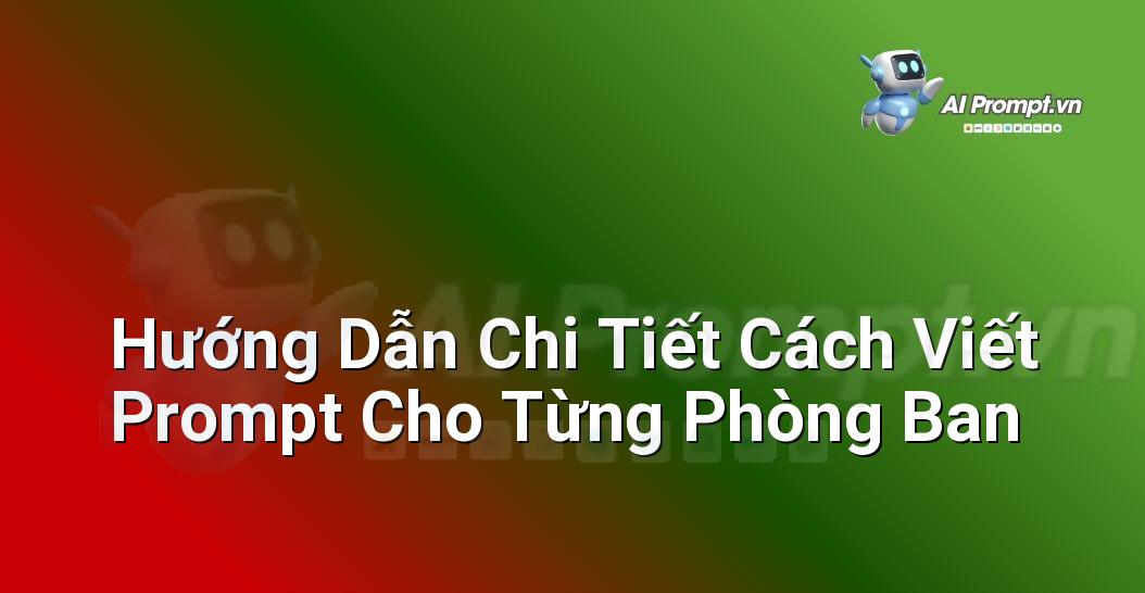 Giao diện ChatGPT hoặc một công cụ AI tương tự hiển thị các ví dụ prompt được cá nhân hóa cho nhiều phòng ban khác nhau