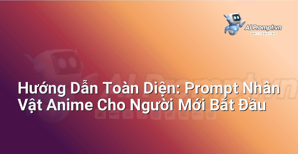 Hướng Dẫn Toàn Diện: Prompt Nhân Vật Anime Cho Người Mới Bắt Đầu