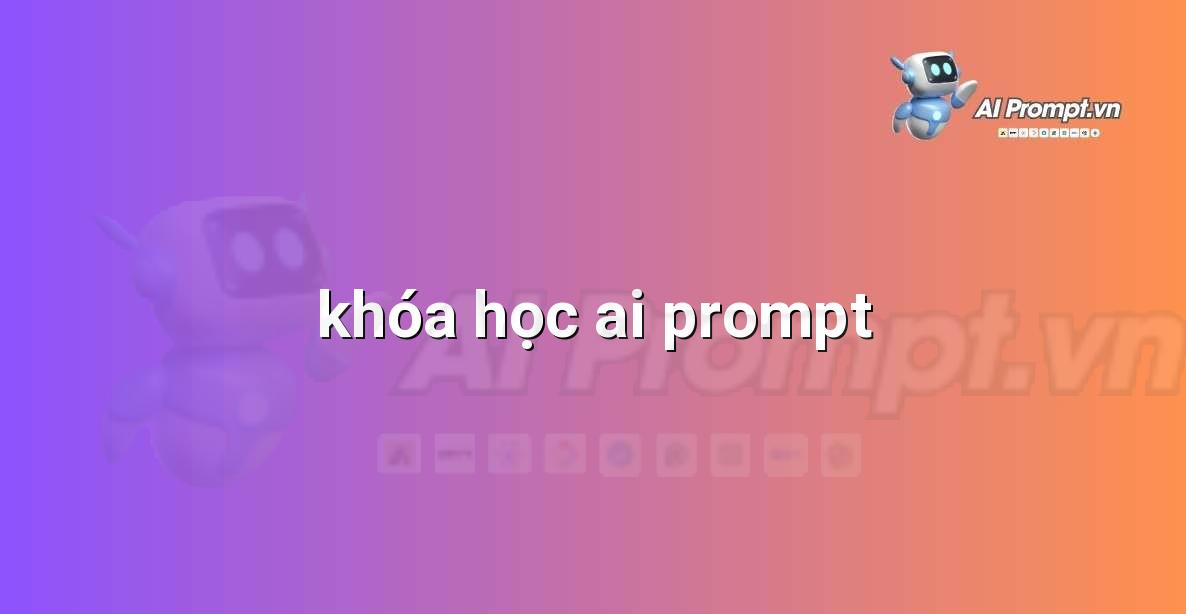 khóa học ai prompt