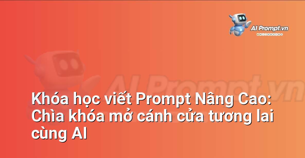 Khóa học viết Prompt Nâng Cao: Chìa khóa mở cánh cửa tương lai cùng AI