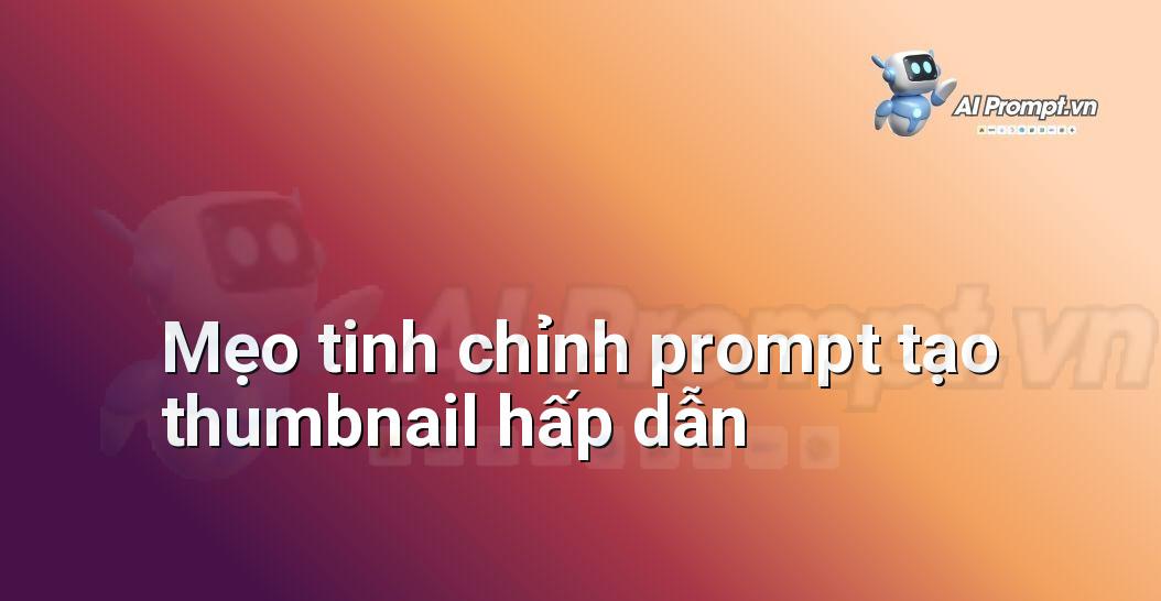 Minh họa các yếu tố cần chú ý khi tinh chỉnh prompt tạo thumbnail YouTube, bao gồm màu sắc, bố cục và văn bản