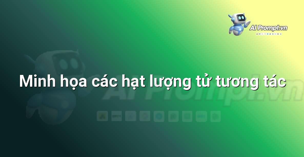 Hình ảnh trừu tượng minh họa các hạt lượng tử với các đường cong ánh sáng nối chúng, thể hiện sự tương tác và vướng víu