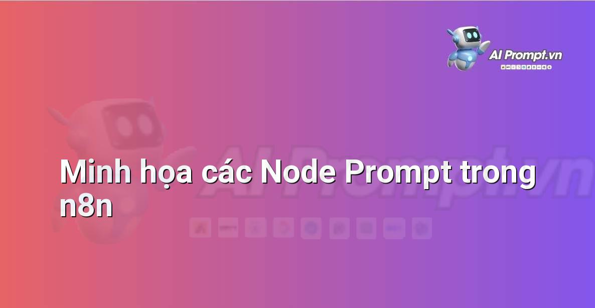 Sơ đồ luồng n8n với nhiều node khác nhau, tập trung vào các node AI và xử lý văn bản