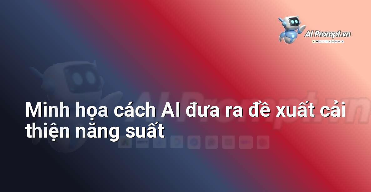 Hình ảnh một giao diện AI với đề xuất cụ thể cho người dùng