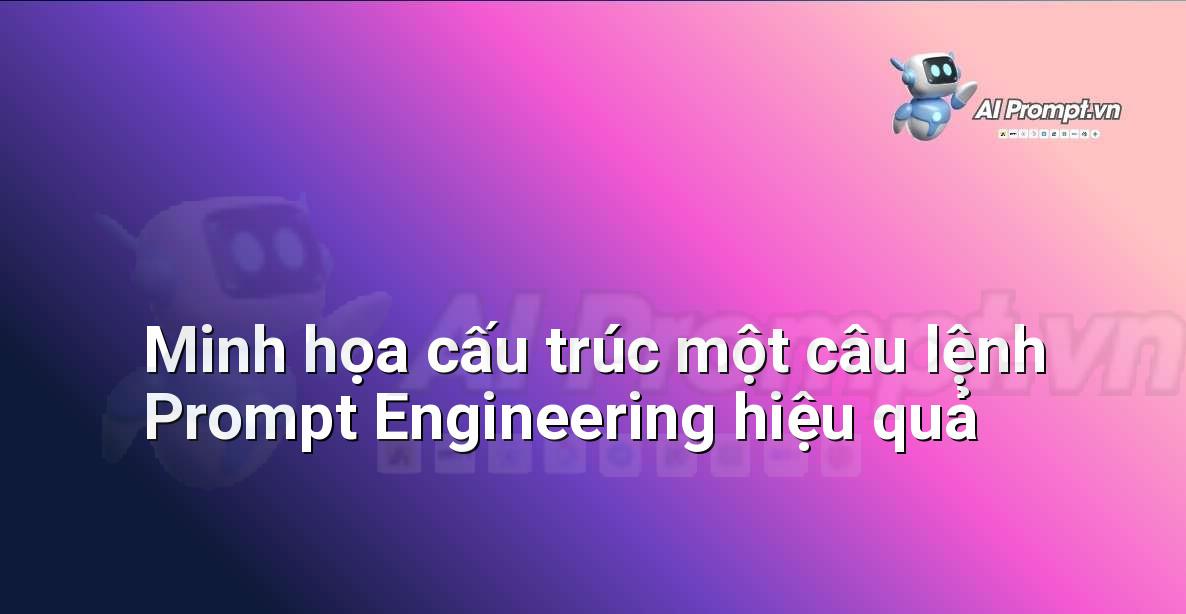 Minh họa cấu trúc một câu lệnh Prompt Engineering hiệu quả