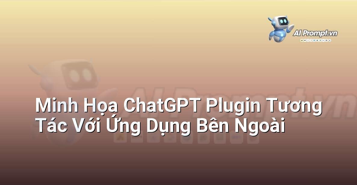 Sơ đồ minh họa cách ChatGPT plugin kết nối và sử dụng các dịch vụ ngoài để trả lời yêu cầu của người dùng