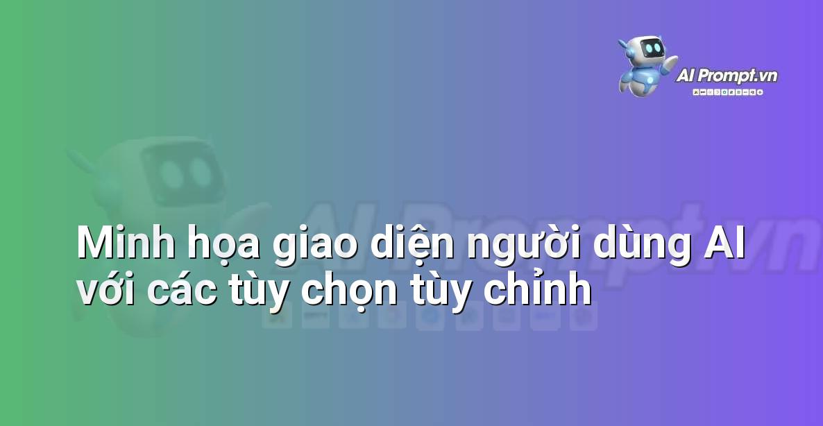 Giao diện người dùng minh họa các tùy chọn tùy chỉnh cho một công cụ AI, với các thanh trượt và trường nhập liệu