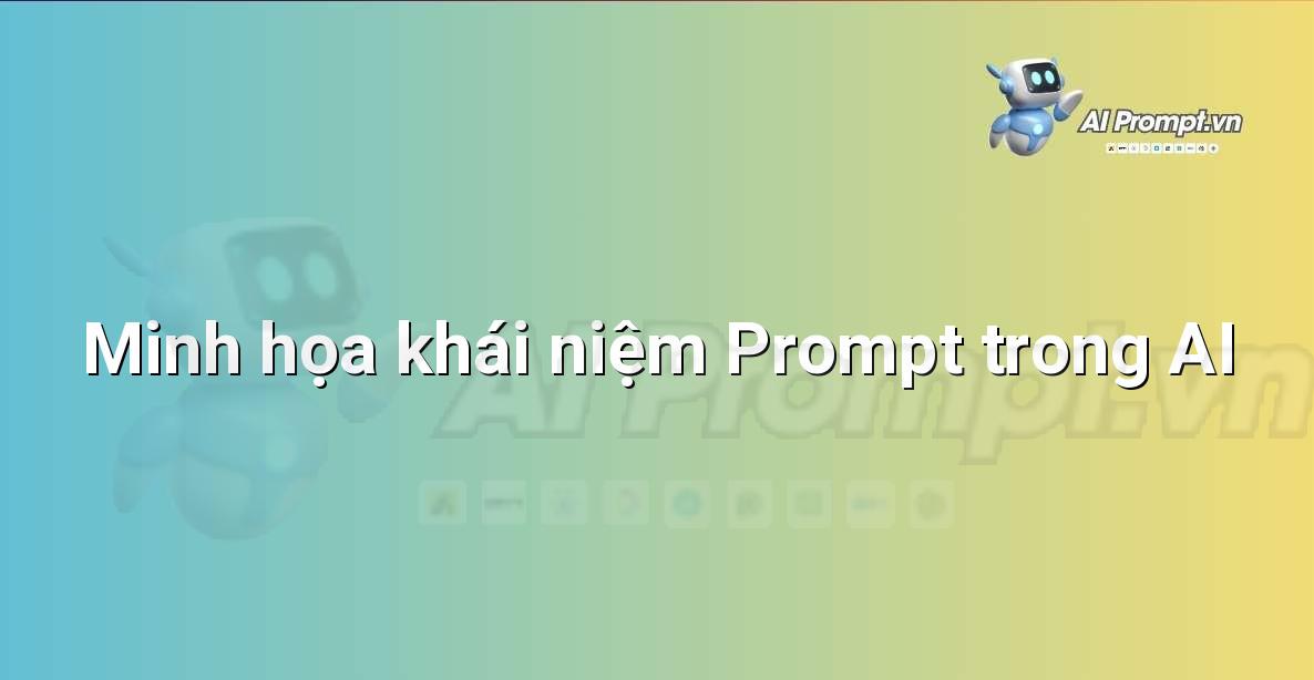 Biểu đồ minh họa cho thấy người dùng nhập văn bản (Prompt) vào hệ thống AI và nhận lại kết quả sáng tạo như văn bản, hình ảnh.
