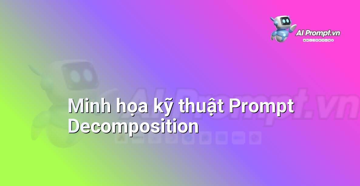Biểu đồ minh họa việc chia nhỏ một prompt phức tạp thành nhiều prompt con đơn giản hơn