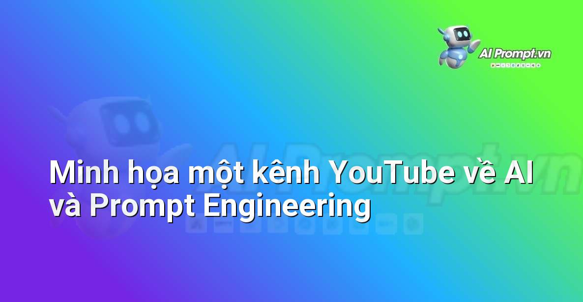 Ảnh đại diện một kênh YouTube với chủ đề AI và cách viết prompt