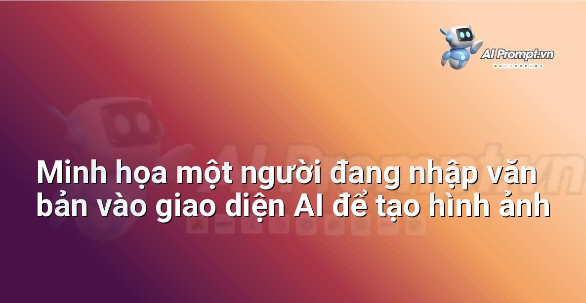 Người dùng tương tác với giao diện AI tạo hình ảnh bằng văn bản